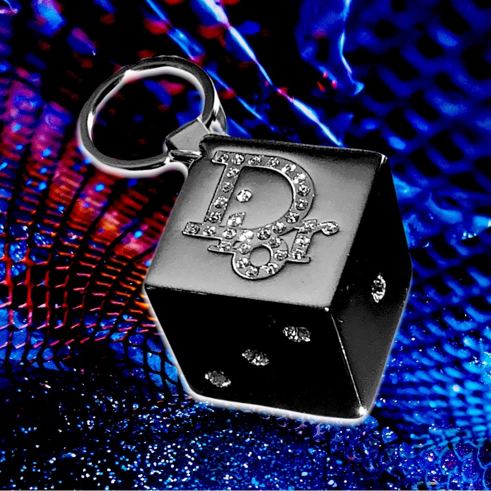 Vintage John Galliano for Dior Diamanté Y2K Gambler Dice Bag Chain Runway Size - Picture 5 of 13